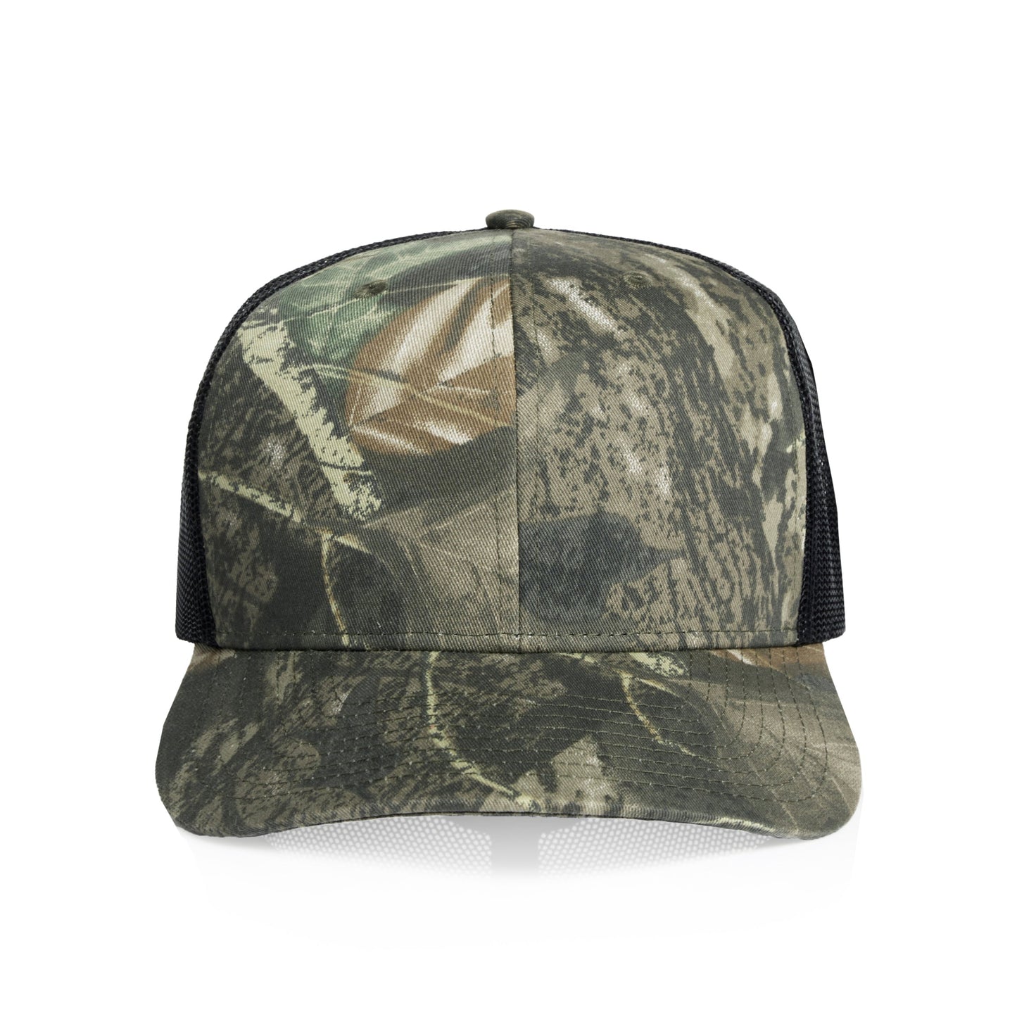 Cassiel Camo Metal Badge Black Camo Trucker Cap