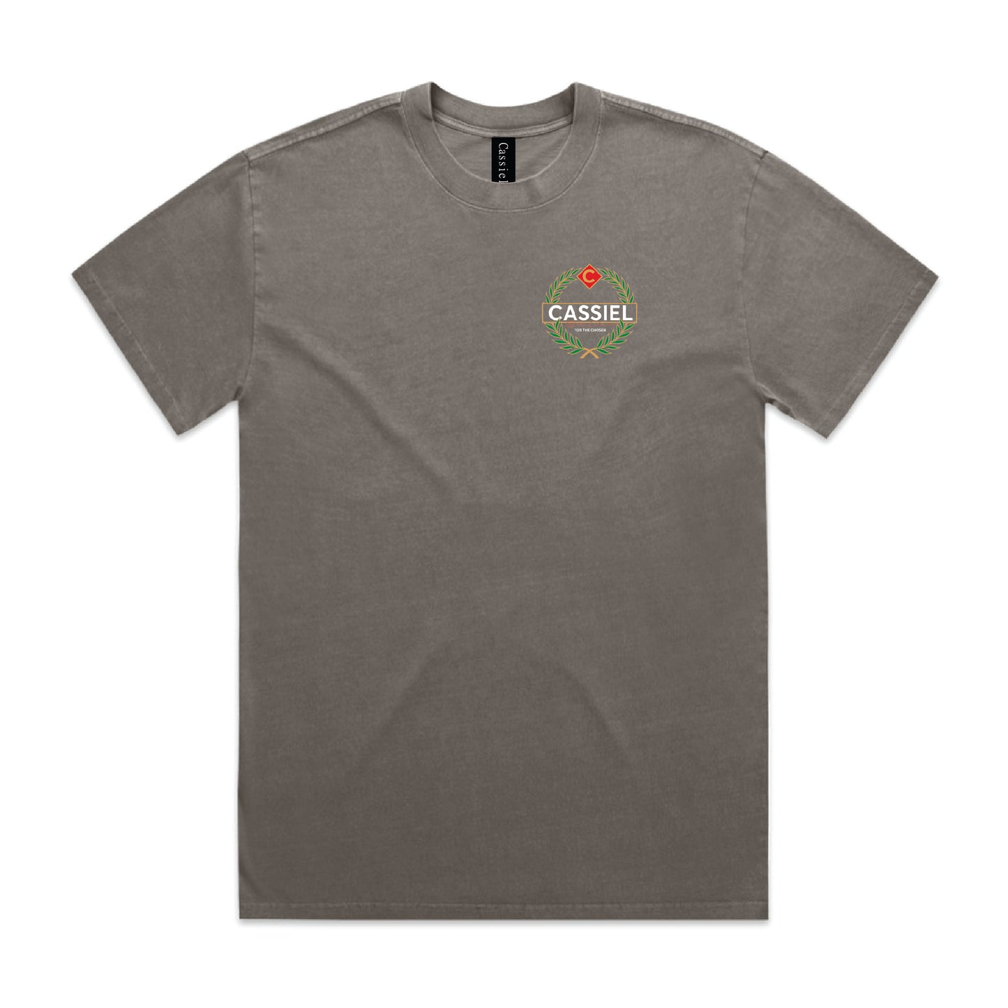 Cassiel Crest Faded Grey Tee