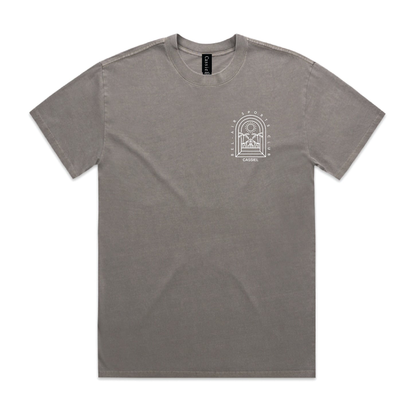 Cassiel Bel Air Sports Club Faded Grey Tee