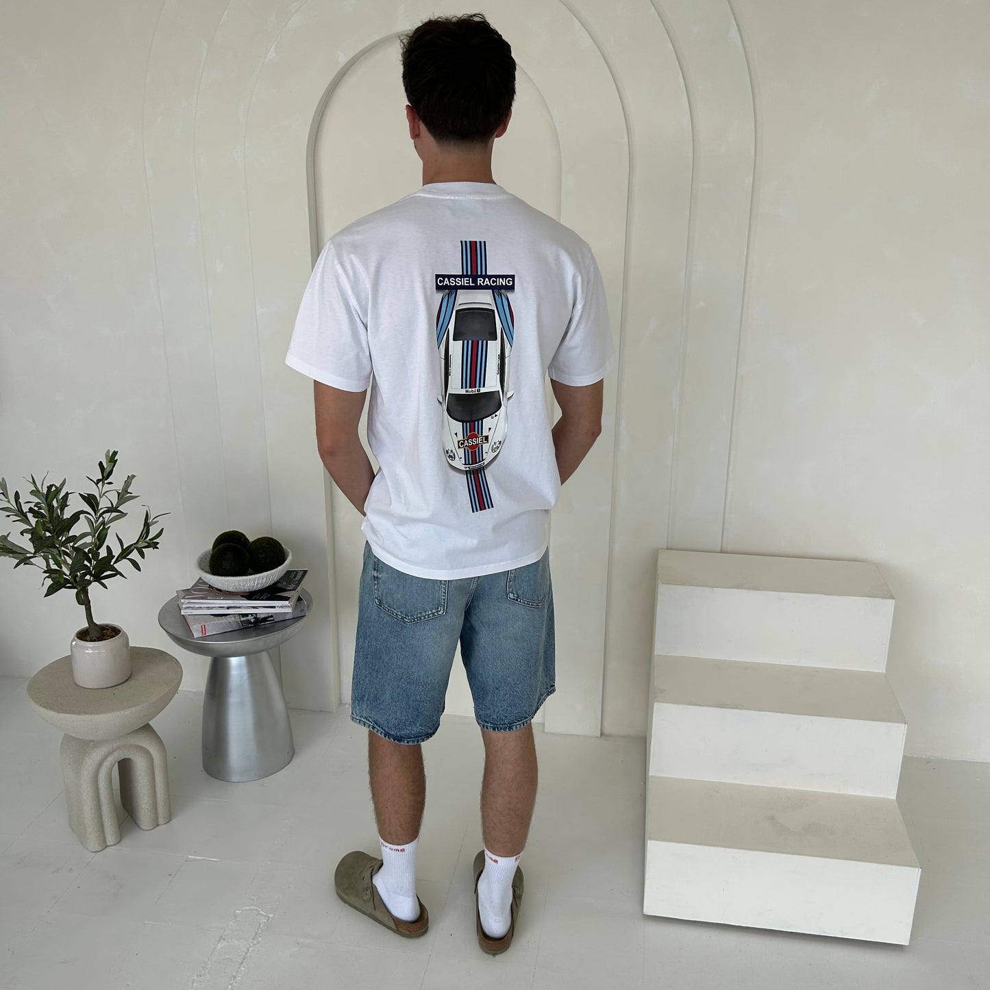 Cassiel Martini Faded White Tee