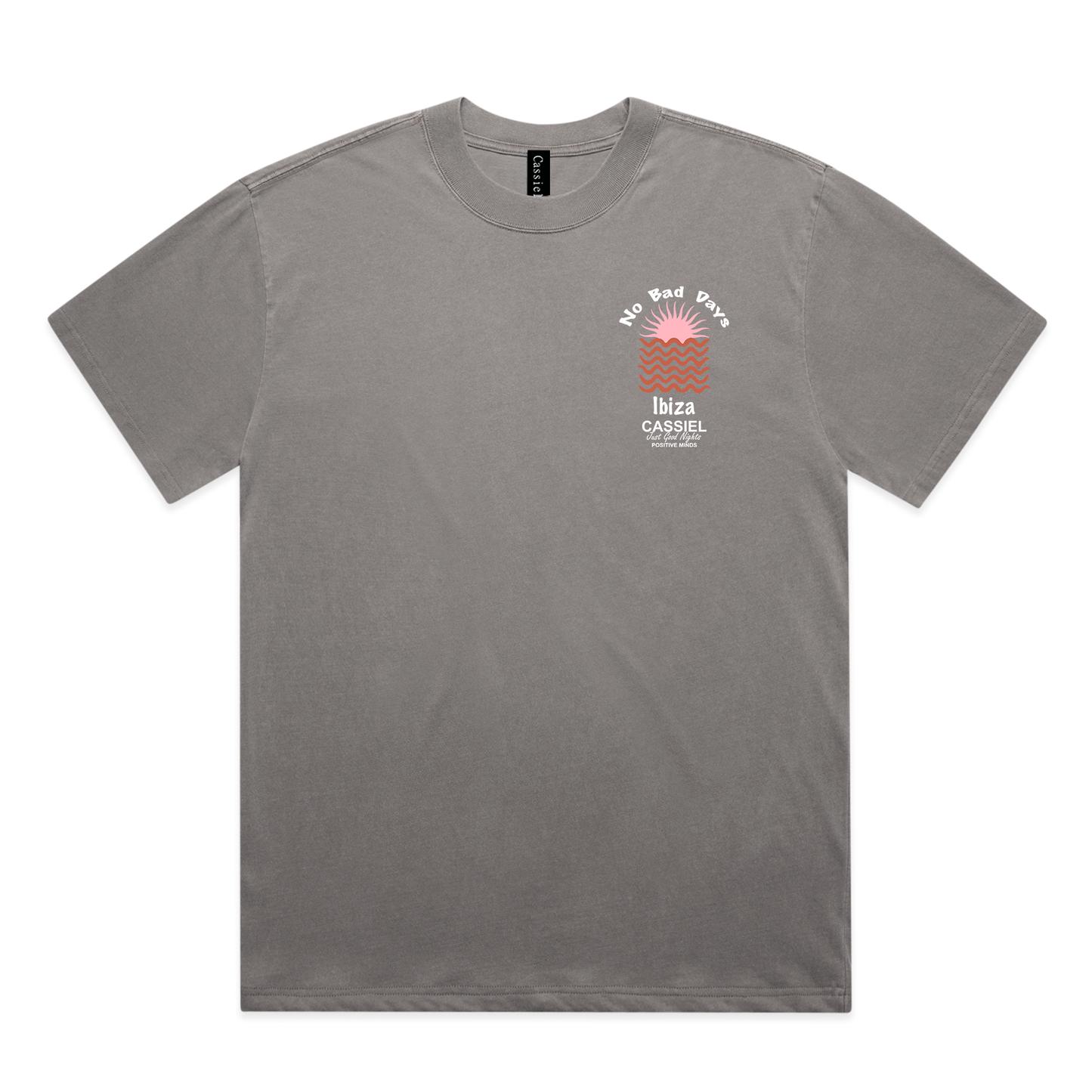 Cassiel Ibiza Faded Grey Tee
