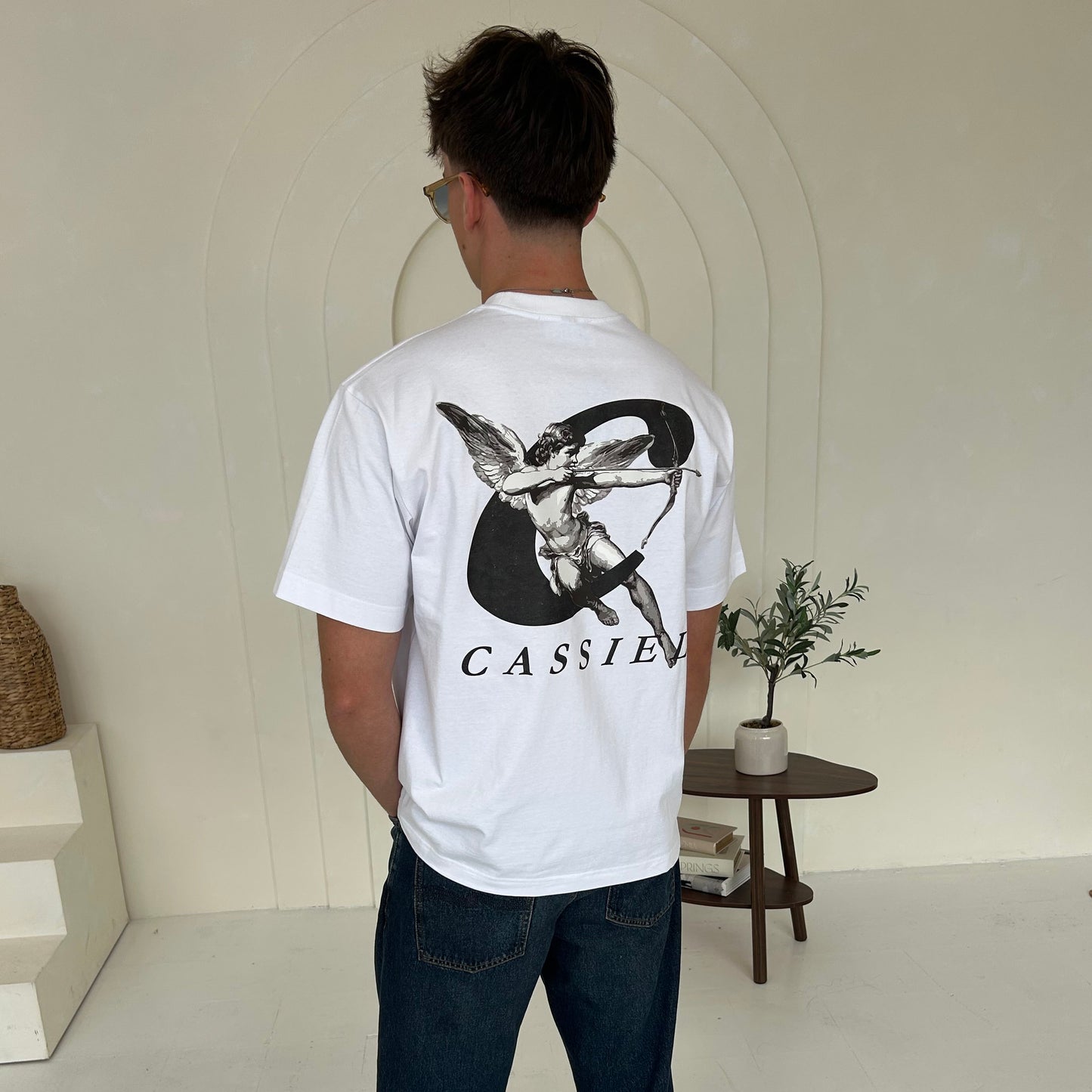 Cassiel Cherub Box White Tee