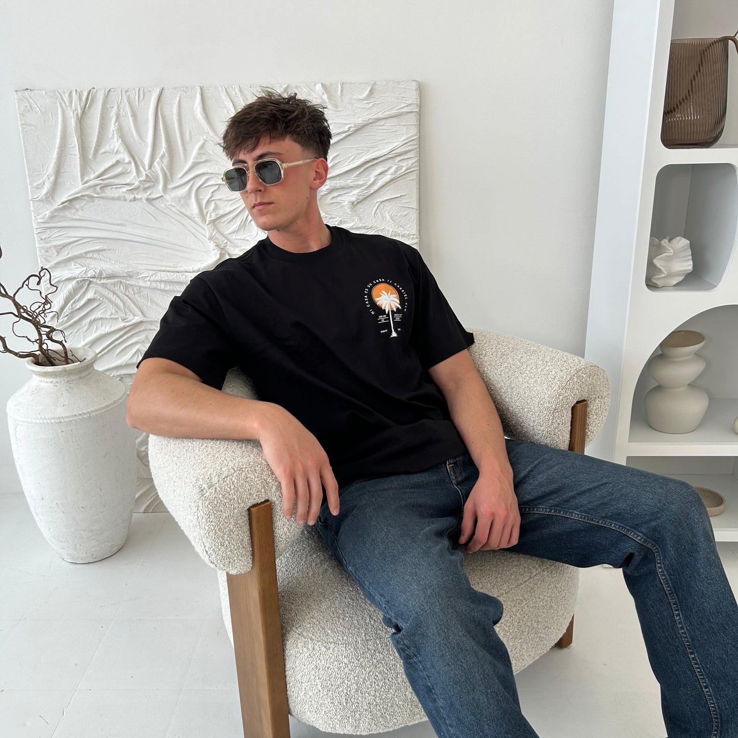 Cassiel Mi Casa Box Black Tee