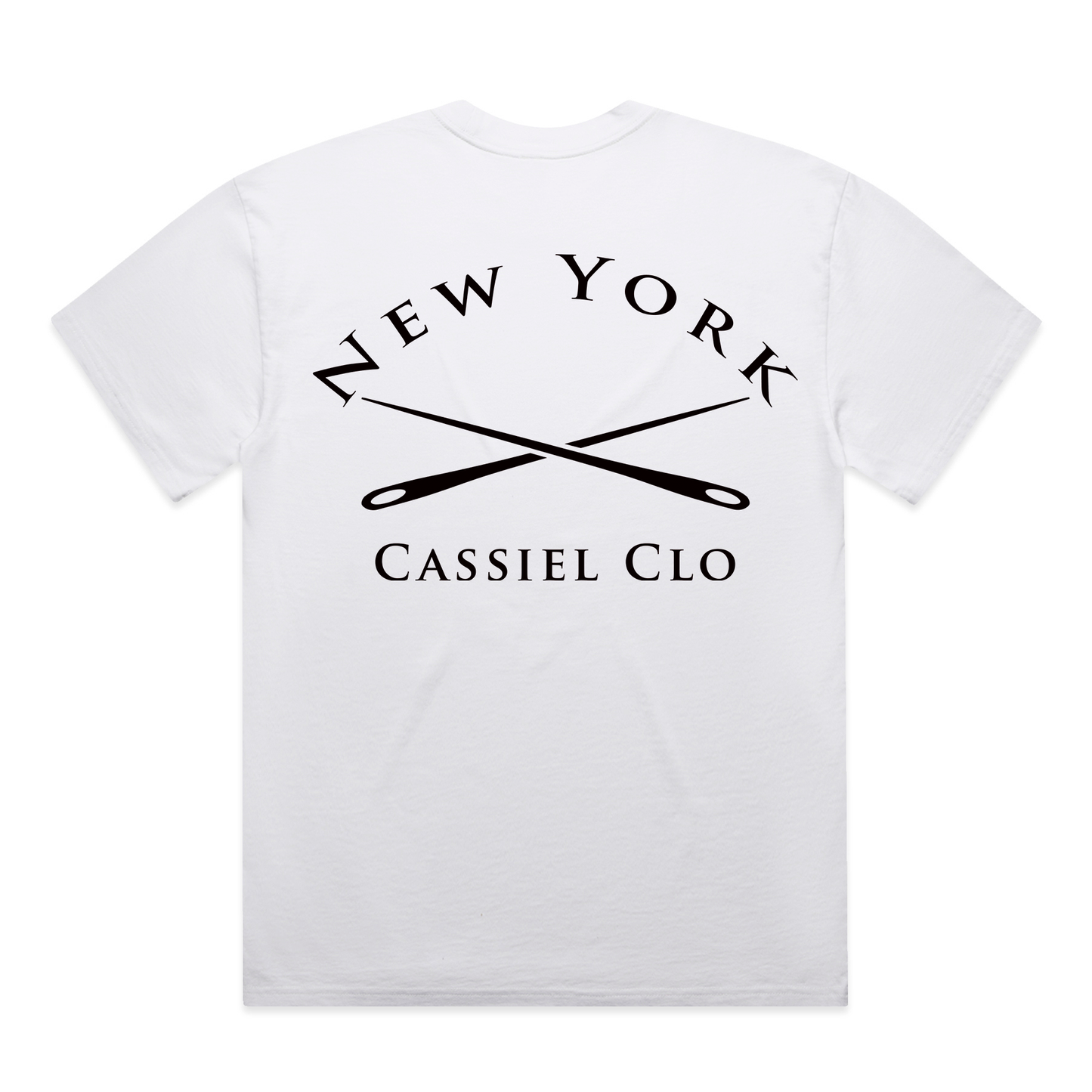 Cassiel New York Faded White Tee