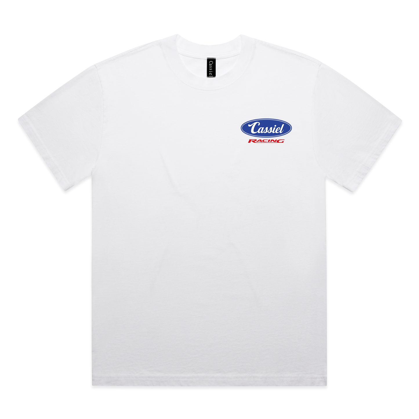 Cassiel Racing Faded White Tee