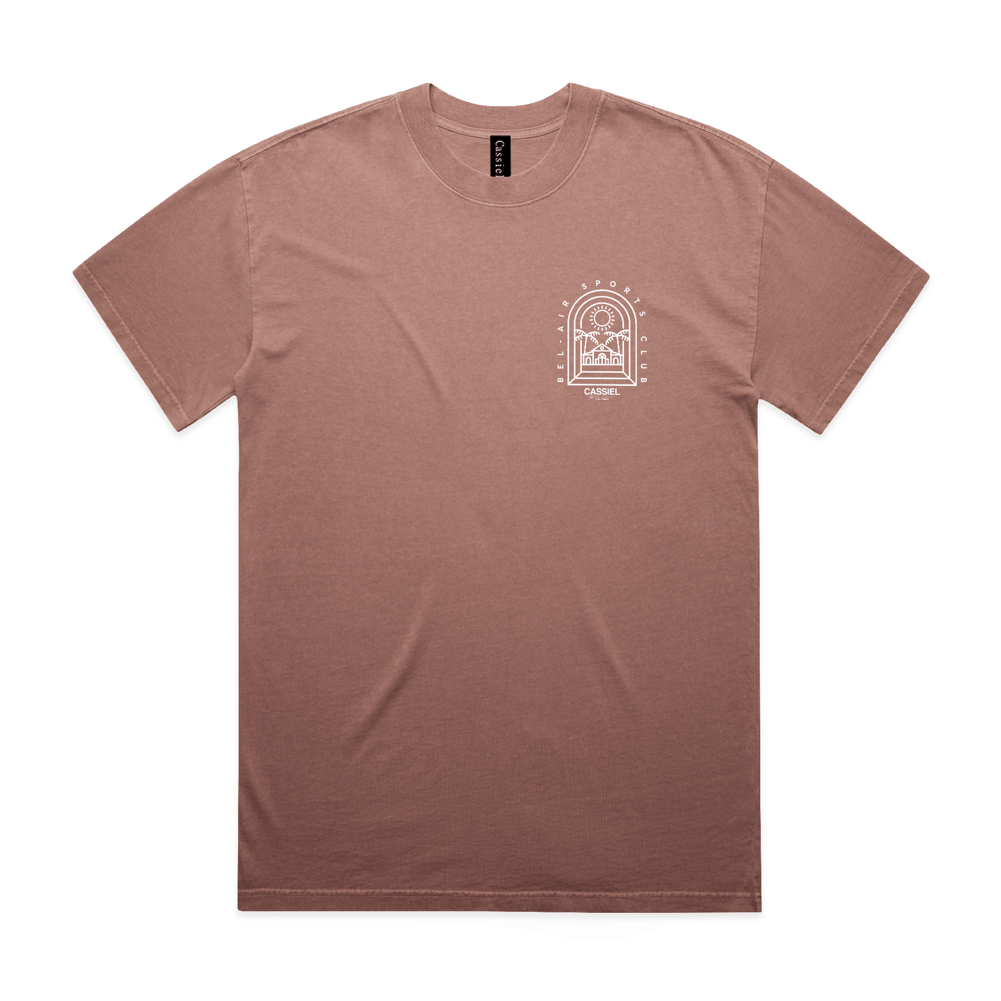Cassiel Bel Air Sports Club Faded Pink Tee