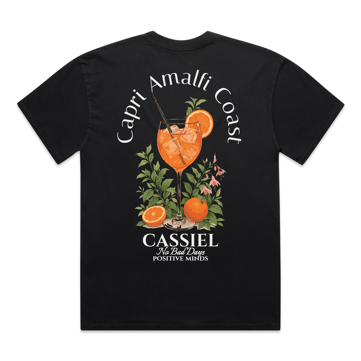 Cassiel Capri Faded Black Tee