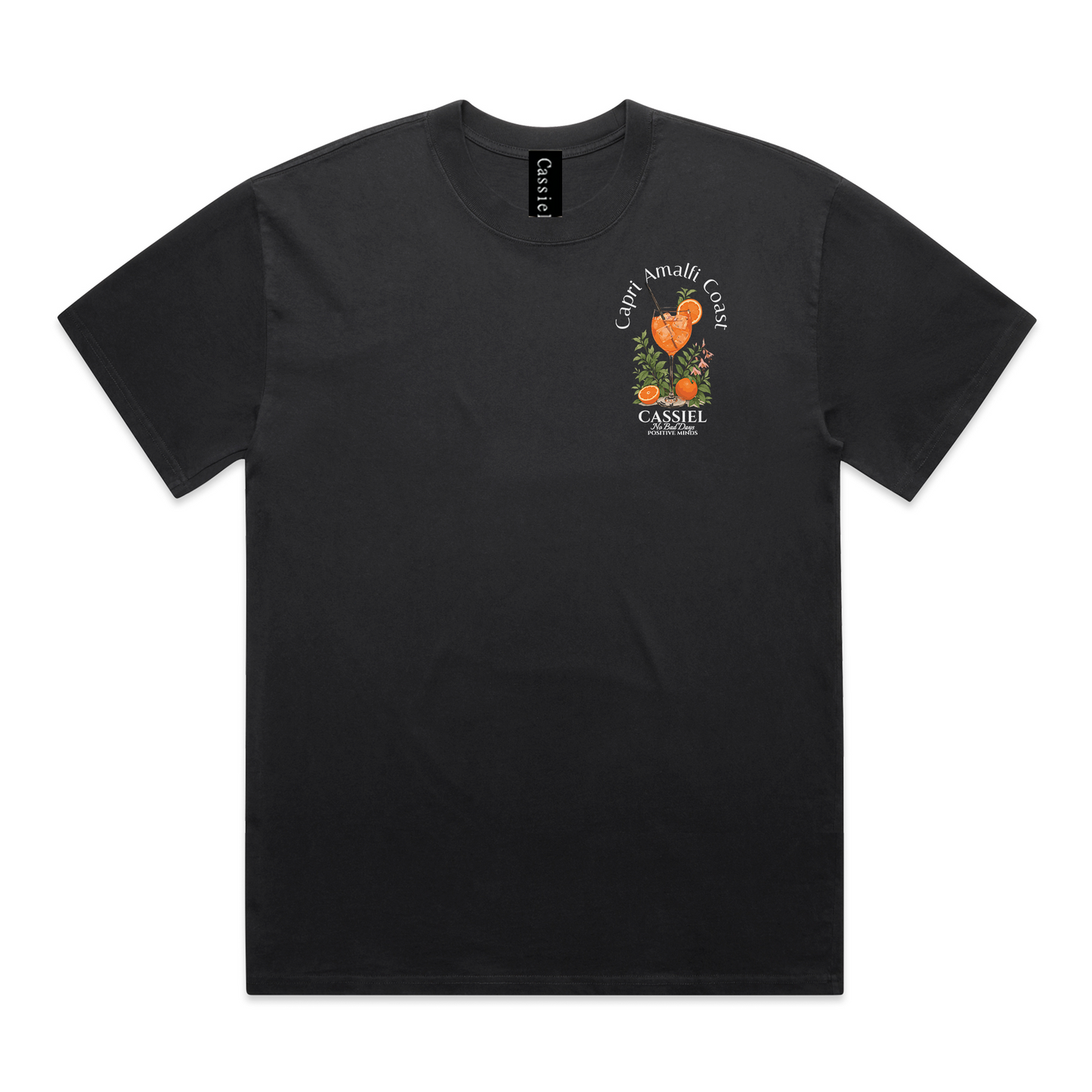 Cassiel Capri Faded Black Tee