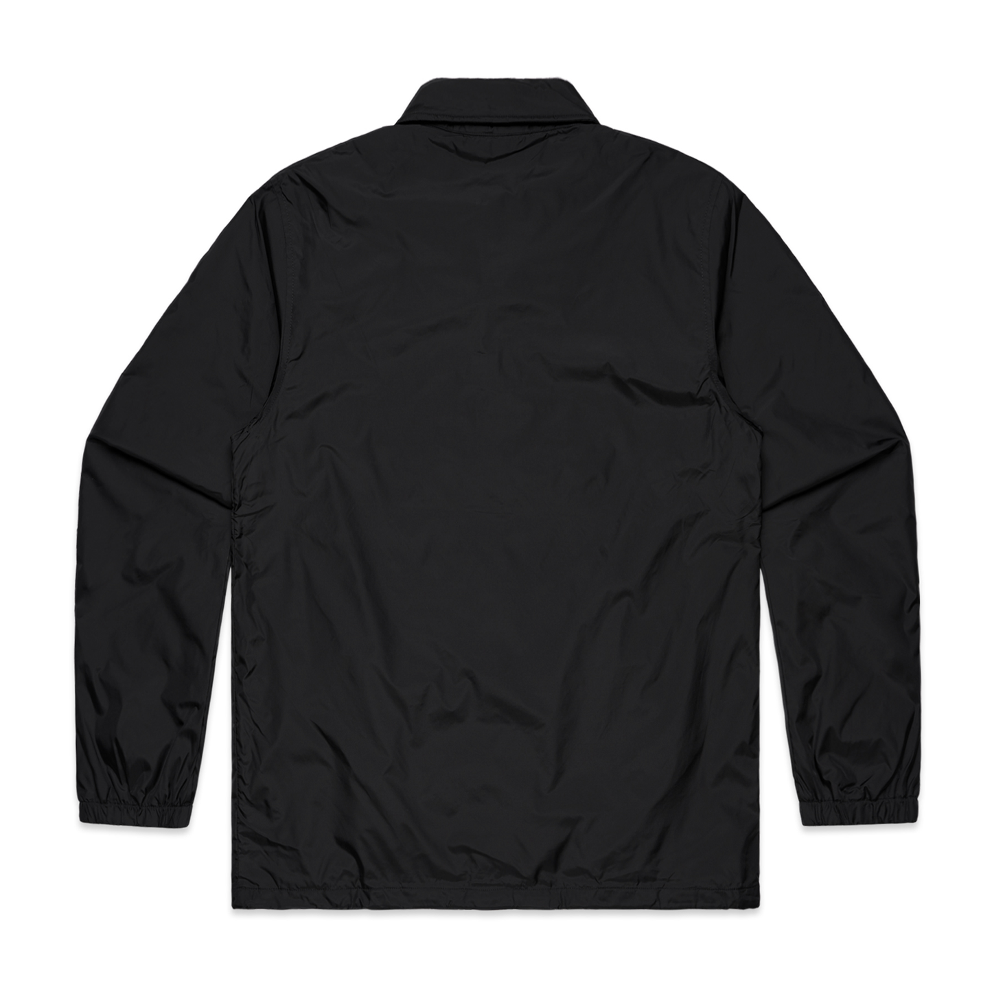 Cassiel Satin Nylon Black Coach Jacket