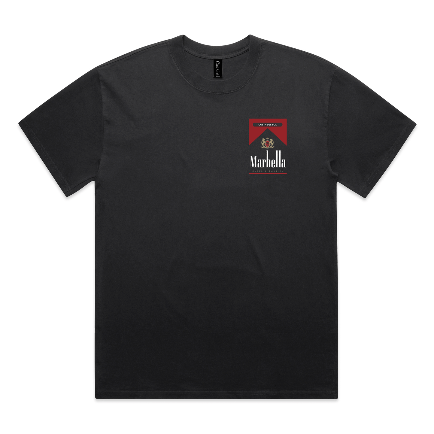 Cassiel Marbella Faded Black Tee