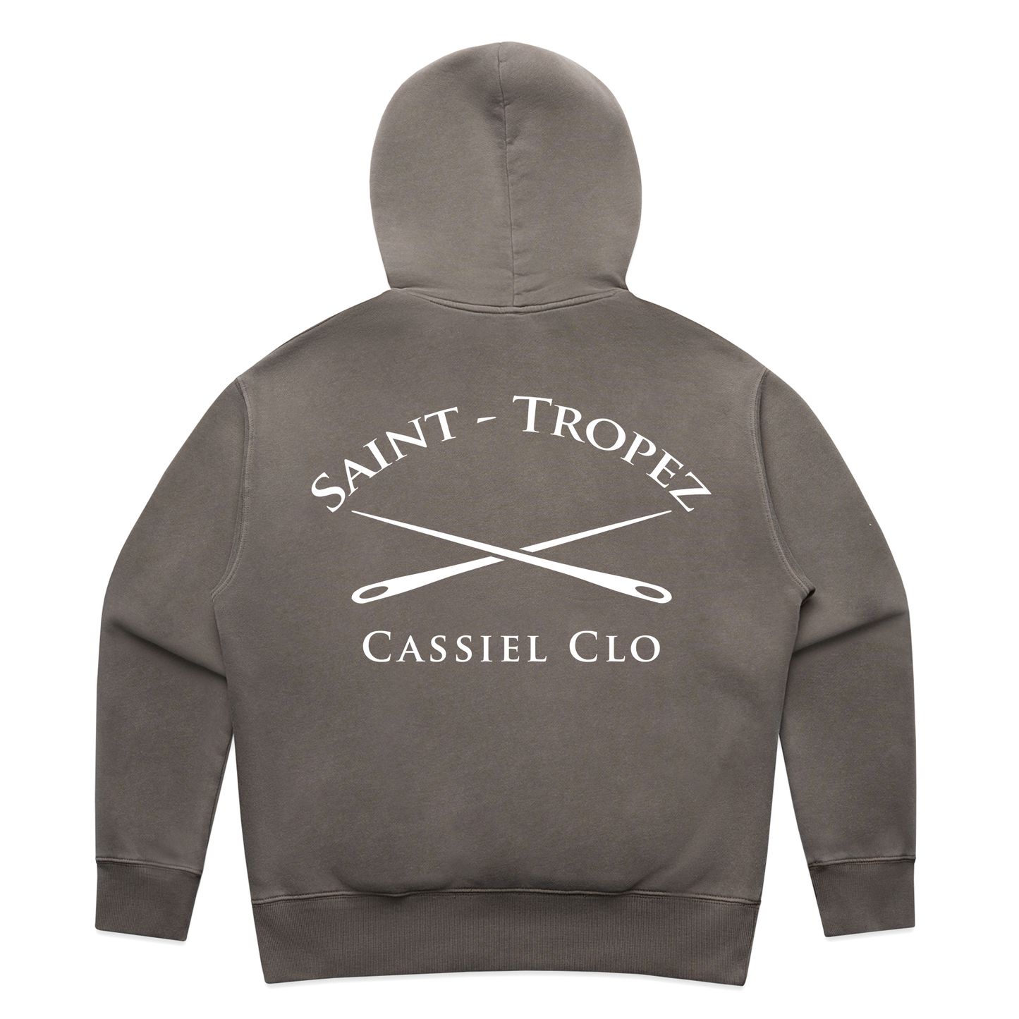Cassiel Womens Saint Tropez Faded Grey Hoodie