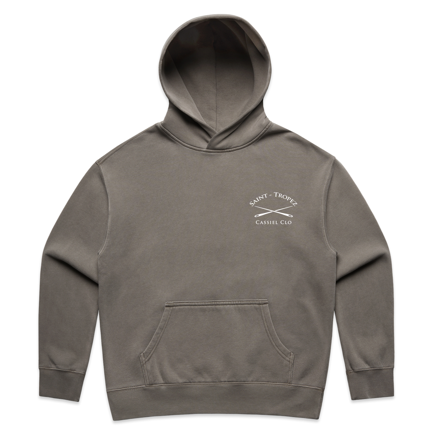 Cassiel Womens Saint Tropez Faded Grey Hoodie