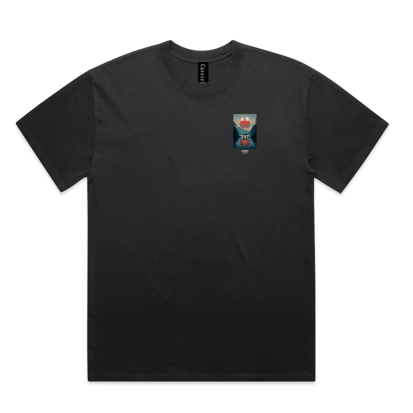 Cassiel Sunset Faded Black Tee