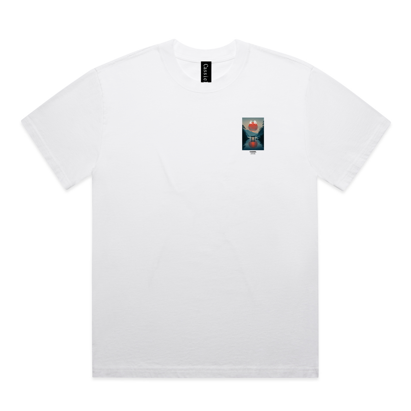 Cassiel Sunset Faded White Tee