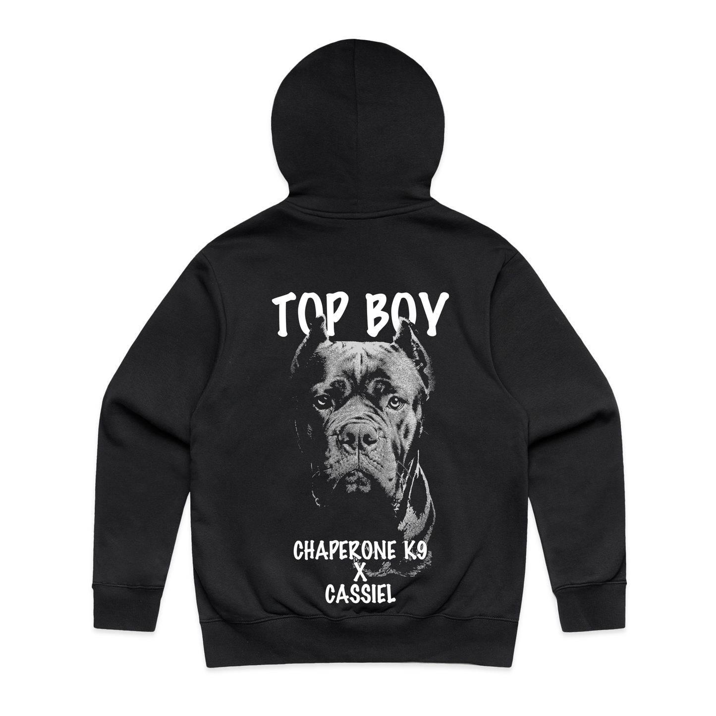 Cassiel X Chaperone K9 Top Boy Black Hoody