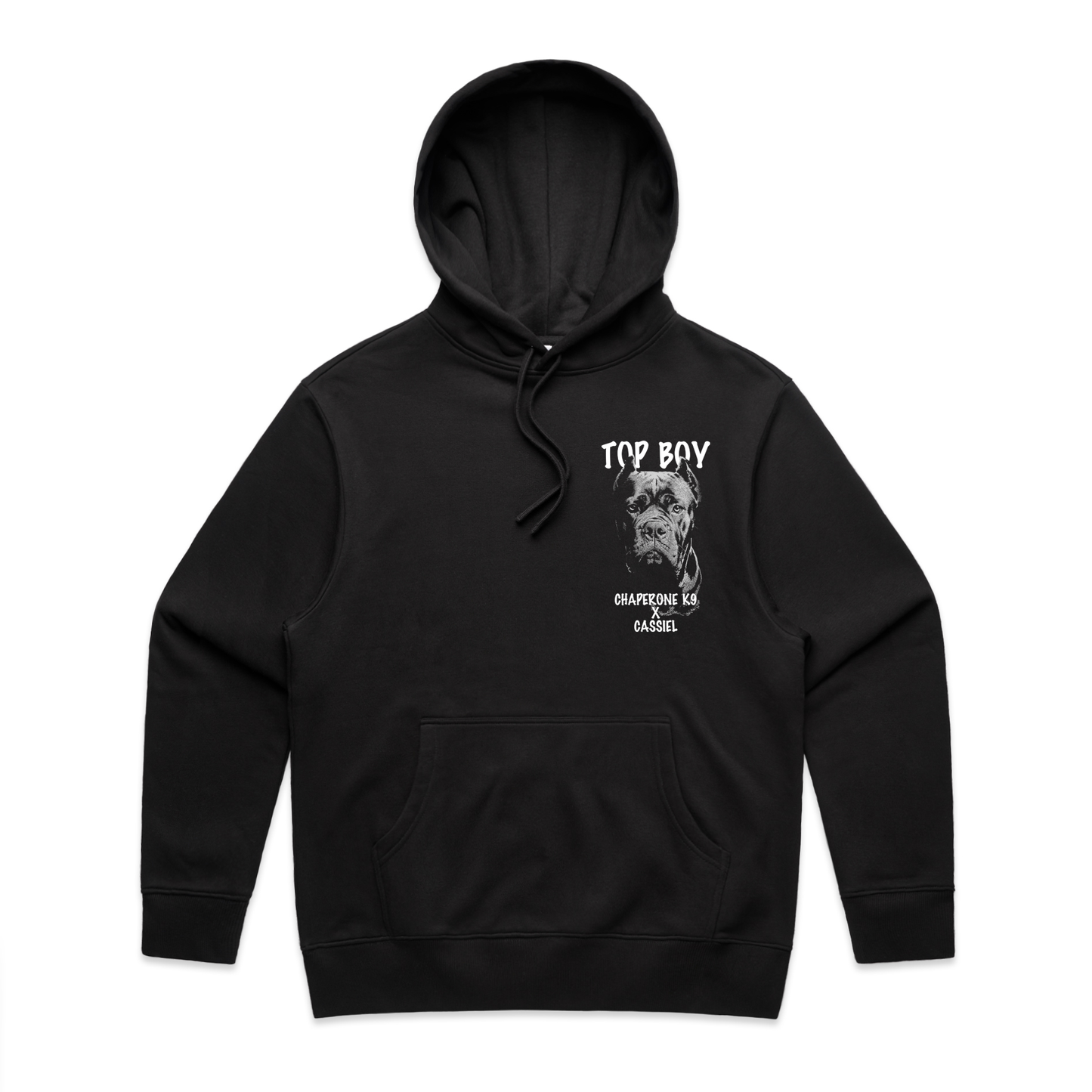 Cassiel X Chaperone K9 Top Boy Black Hoody