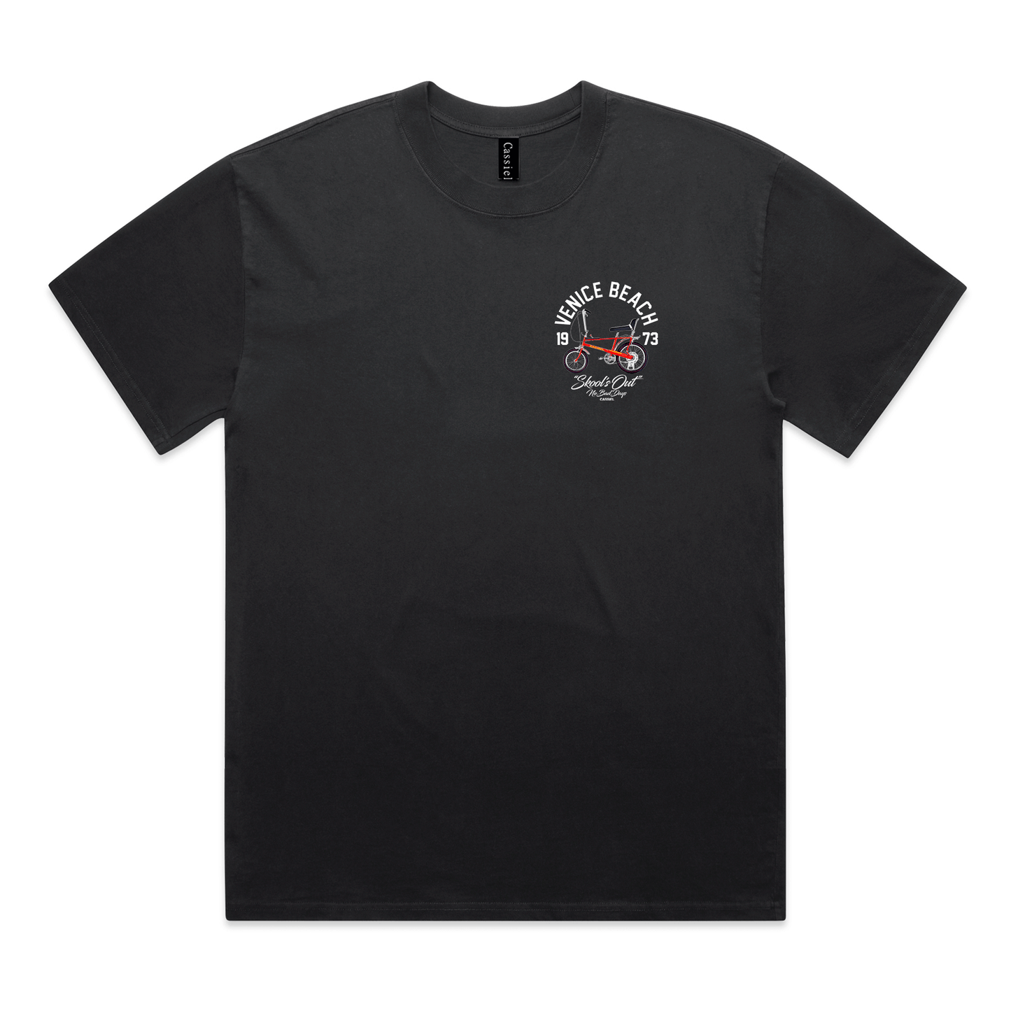 Cassiel Venice Beach Faded Black Tee