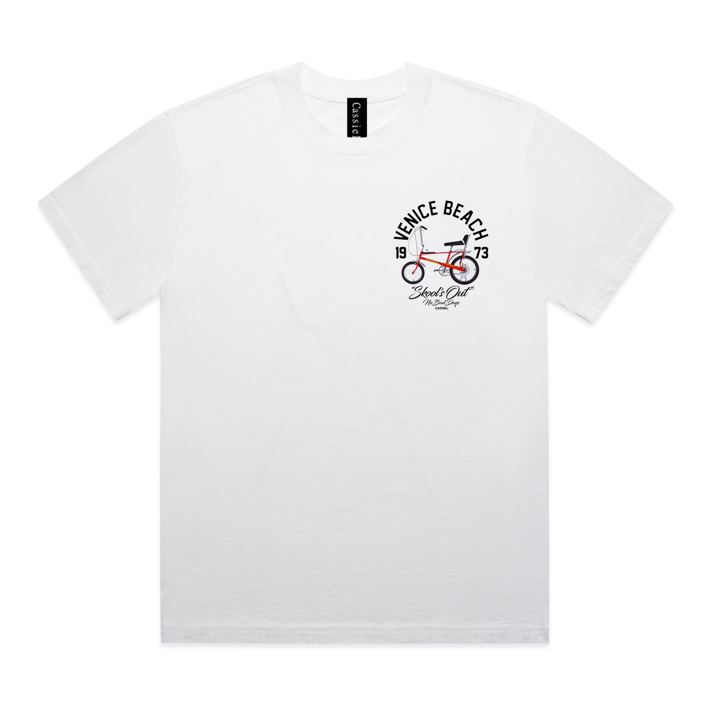 Cassiel Venice Beach Faded White Tee