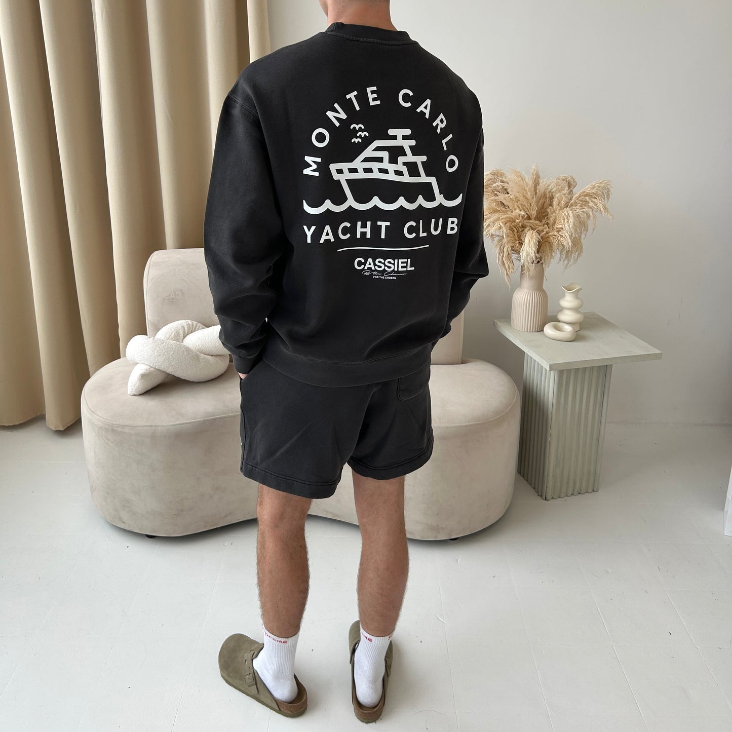 Cassiel For The Chosen Faded Black Sweat Short