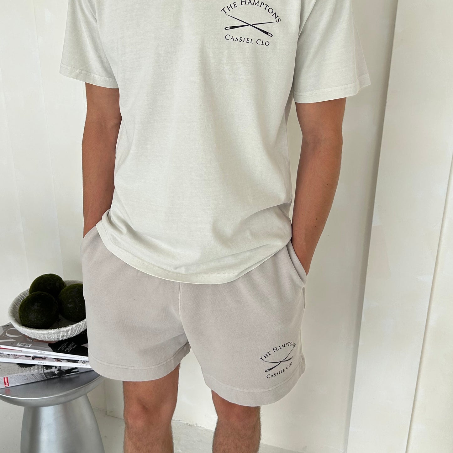 Cassiel The Hamptons Faded Bone Sweat Short