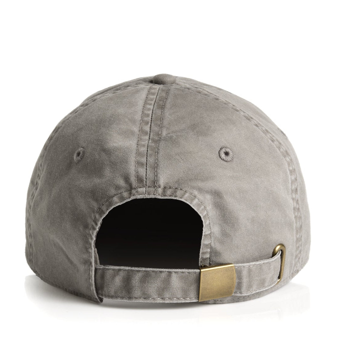 Cassiel Cotton Metal Badge Faded Grey Cap