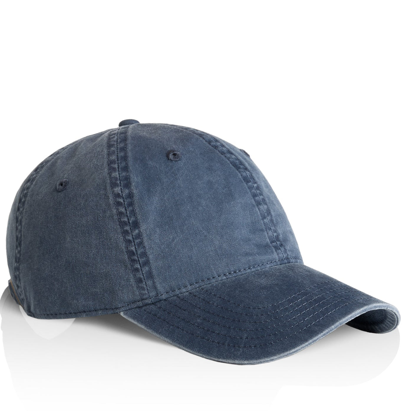 Cassiel Cotton Faded Metal Badge Navy Cap