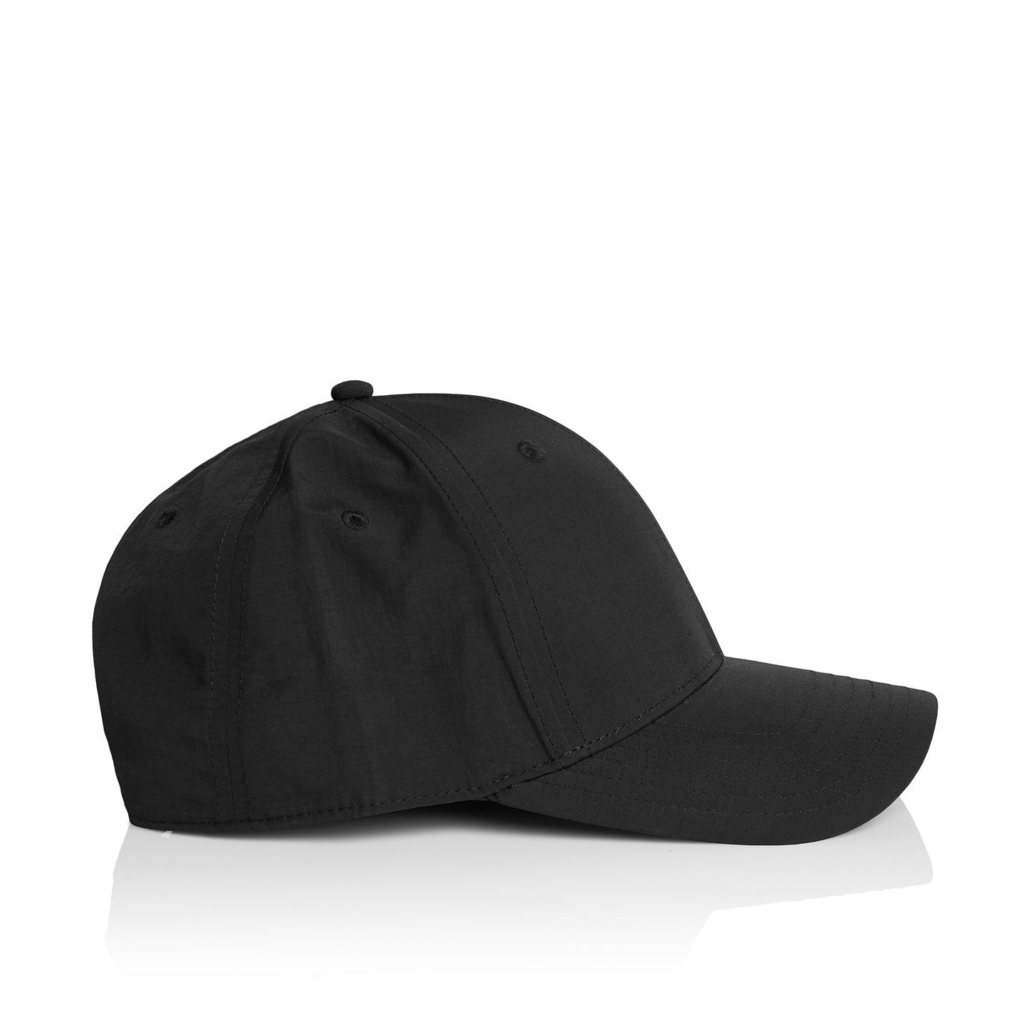 Cassiel Nylon Metal Badge Black Cap