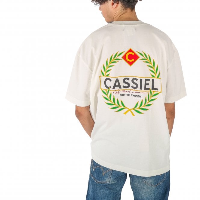 Cassiel Crest Logo Ecru Tee