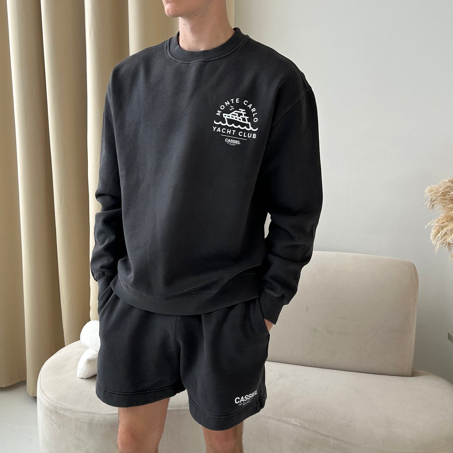 Cassiel For The Chosen Faded Black Sweat Short