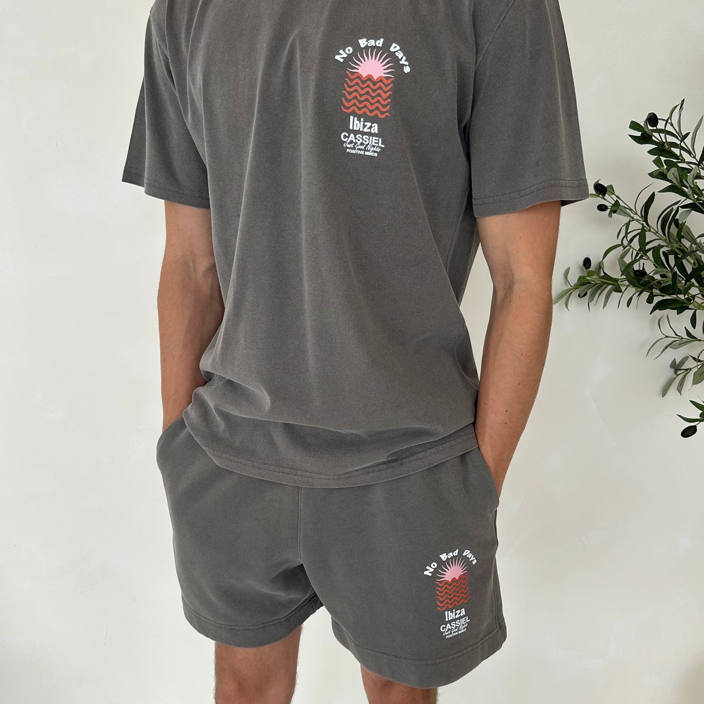 Cassiel Ibiza Faded Grey Tee