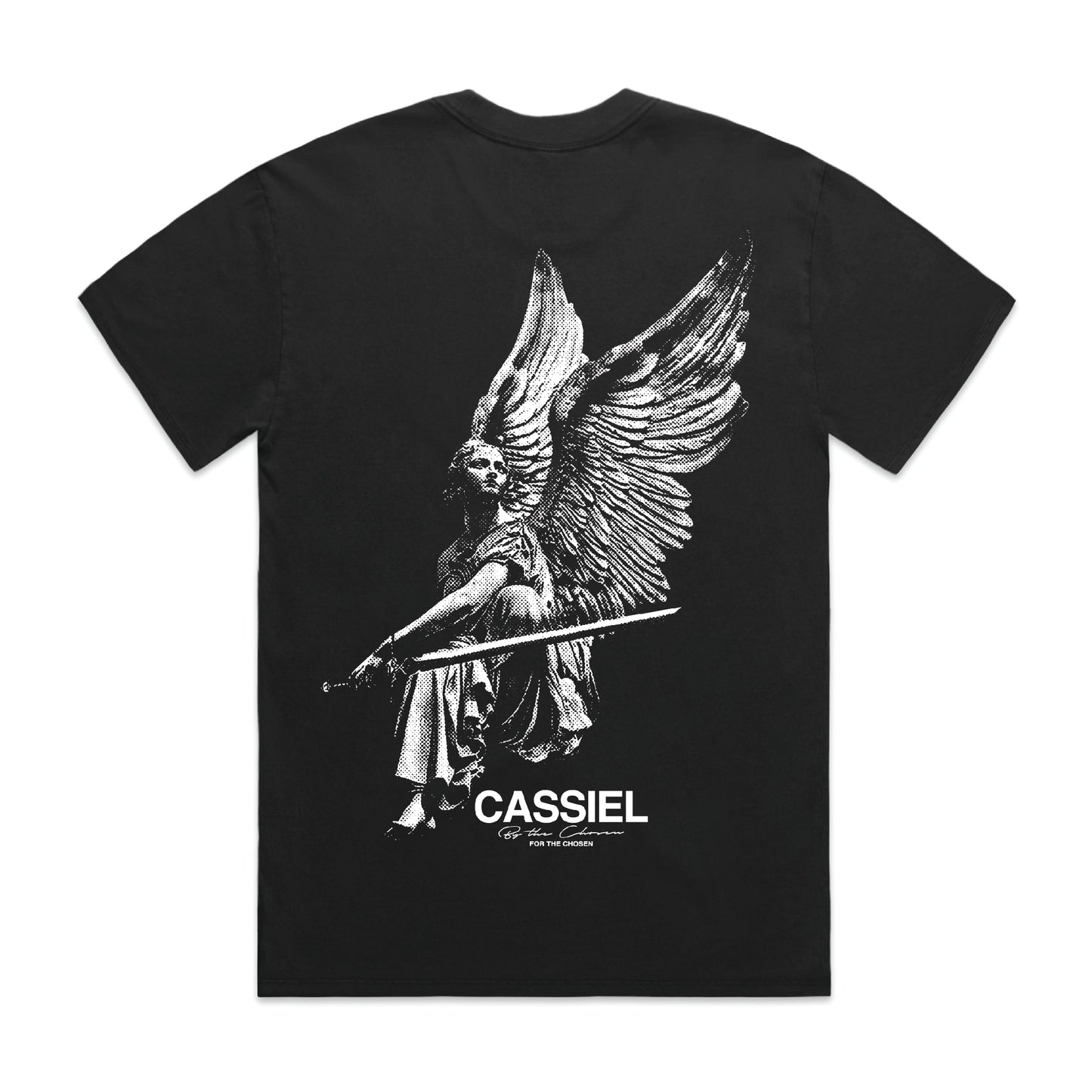 Cassiel Angel Faded Black Tee