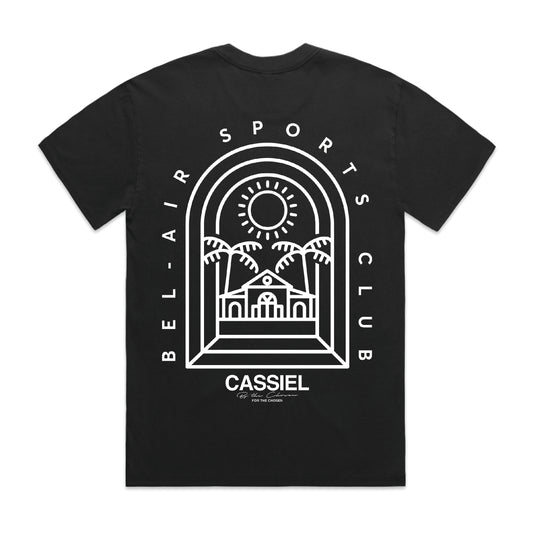 Cassiel Bel Air Sports Club Black Tee