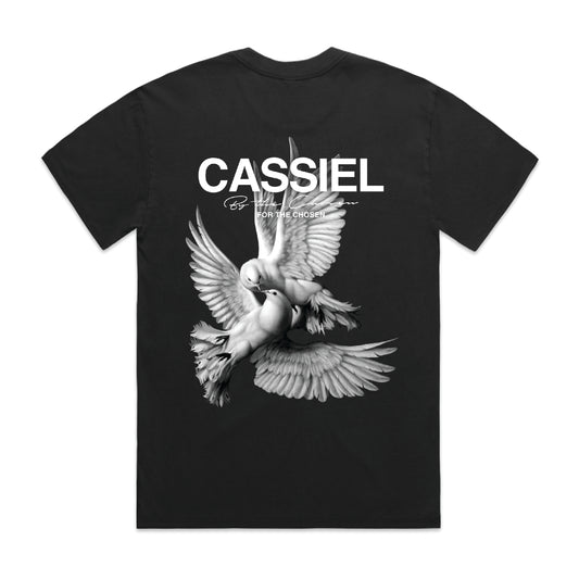 Cassiel Doves Faded Black Tee