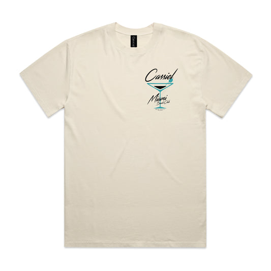 Cassiel Miami Beach Club Ecru Tee