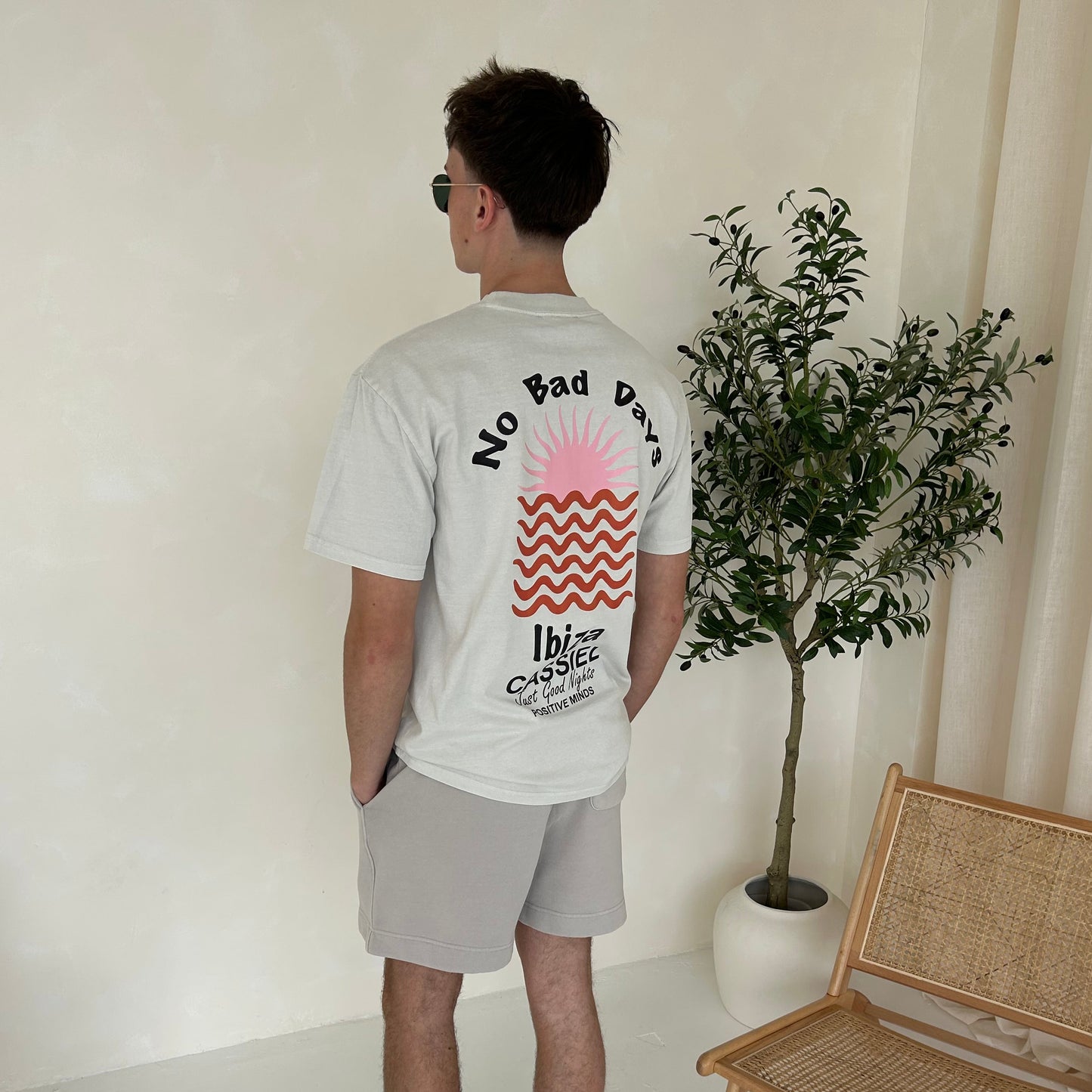 Cassiel Ibiza Faded Bone Tee