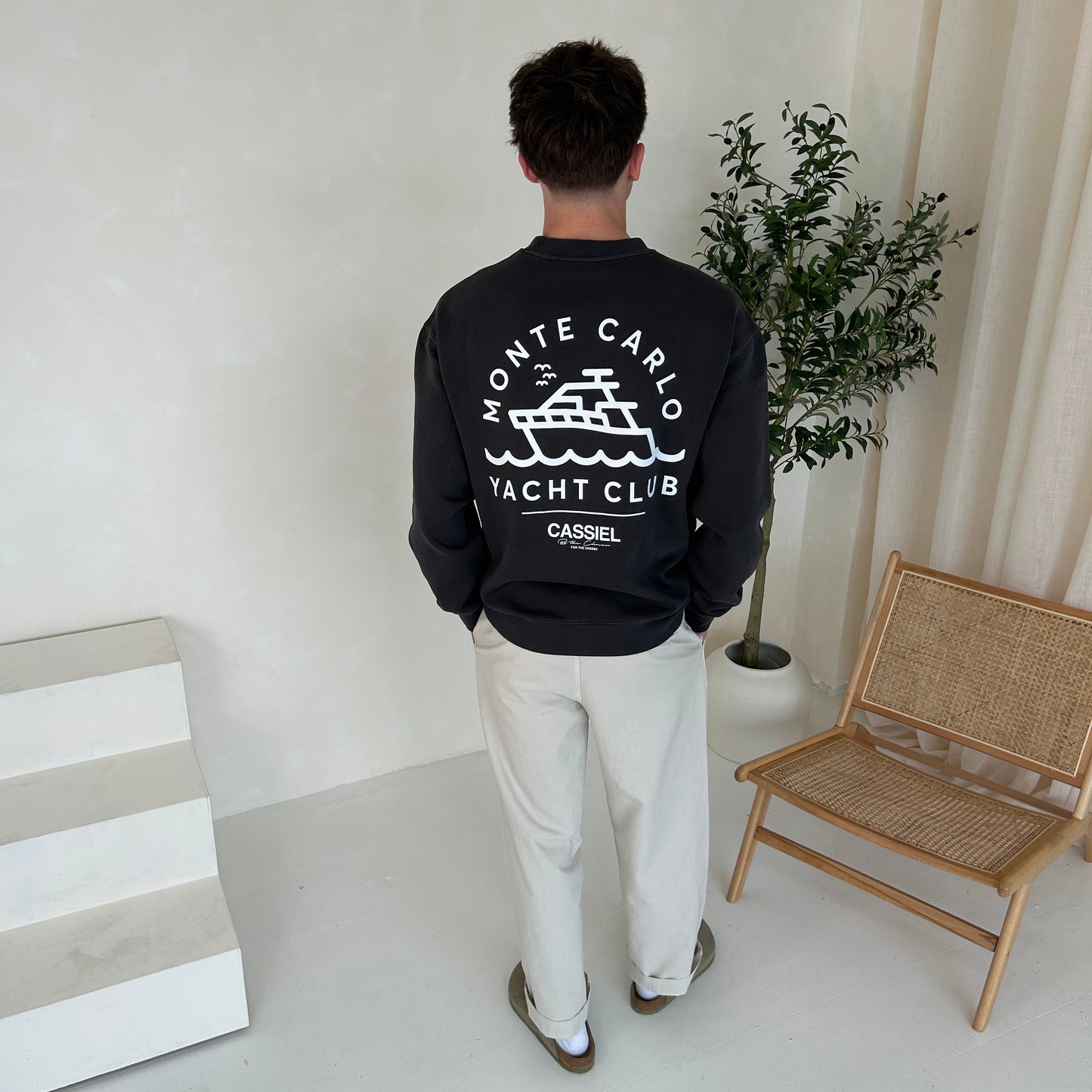 Cassiel Monte Carlo Faded Black Sweatshirt