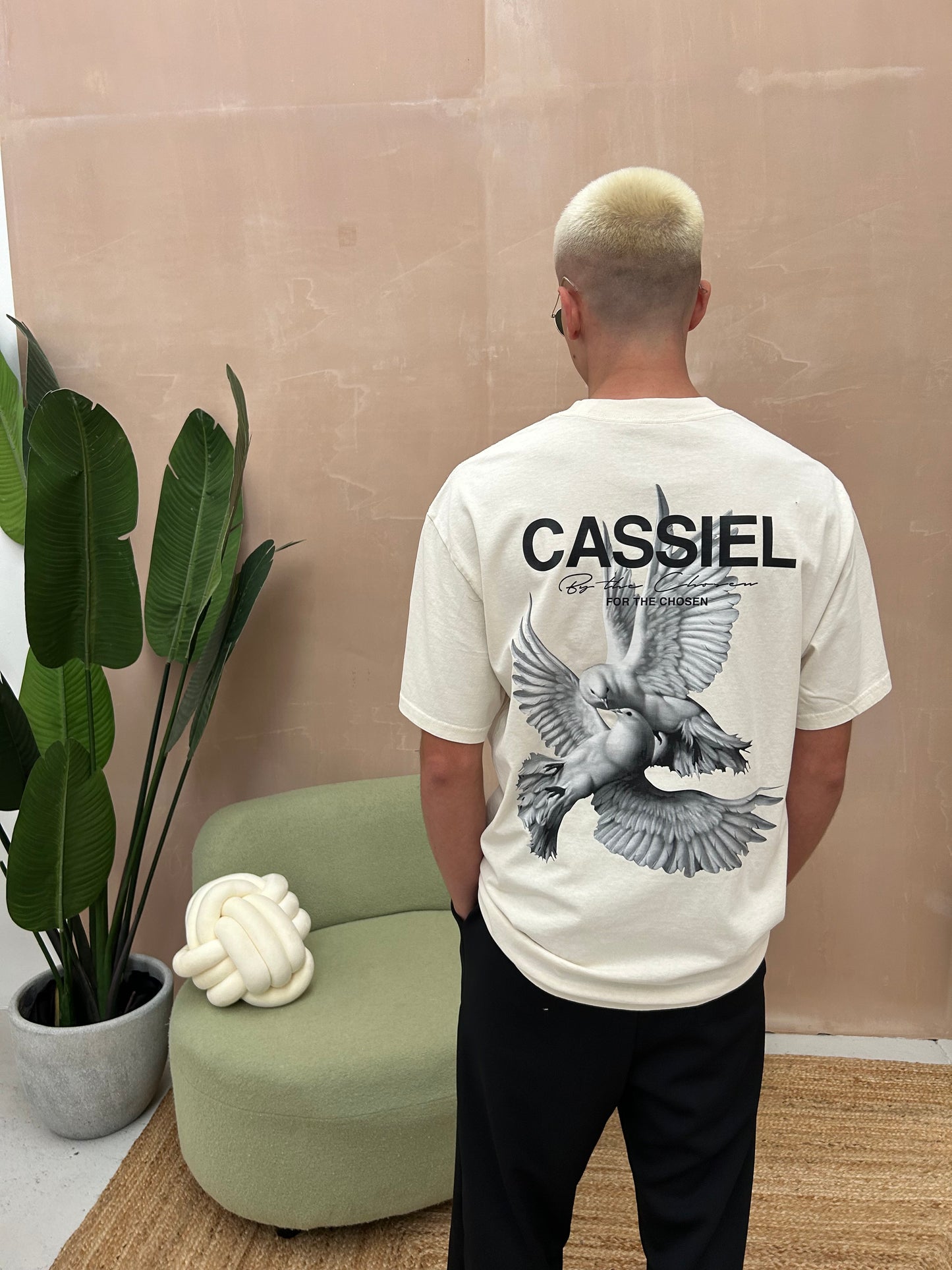 Cassiel Doves Ecru Tee