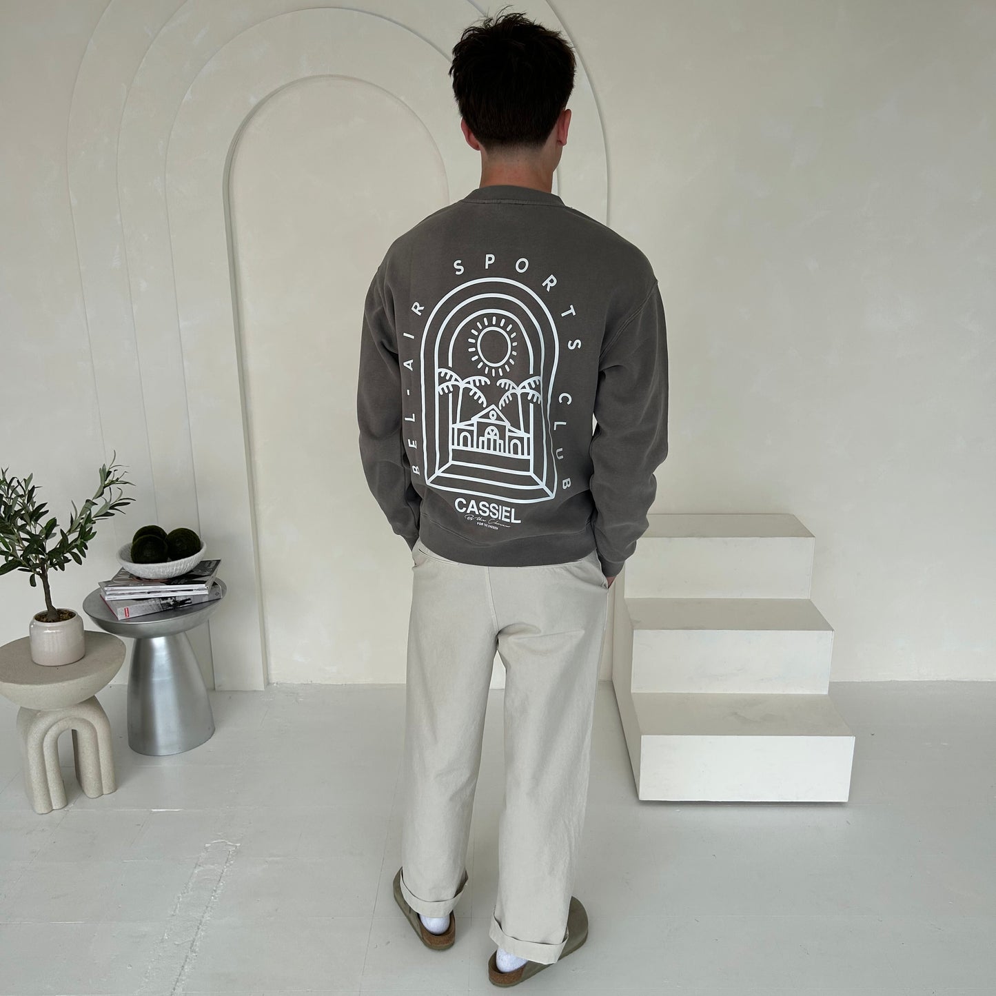 Cassiel Bel Air Faded Grey Sweatshirt