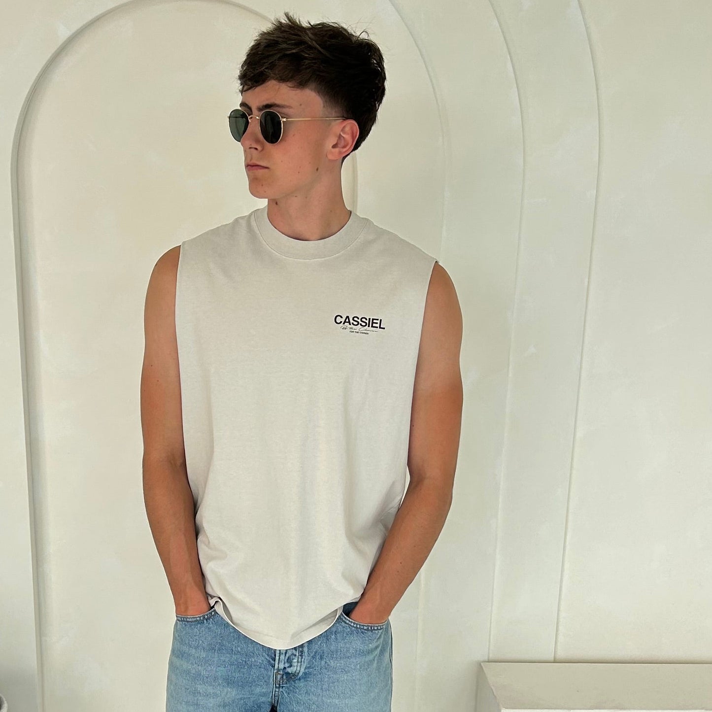 Cassiel For The Chosen Faded Bone Vest