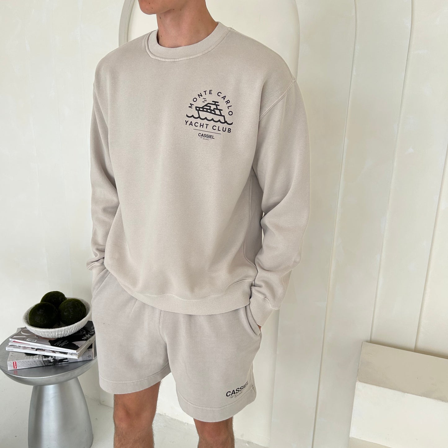 Cassiel For The Chosen Faded Bone Sweat Short