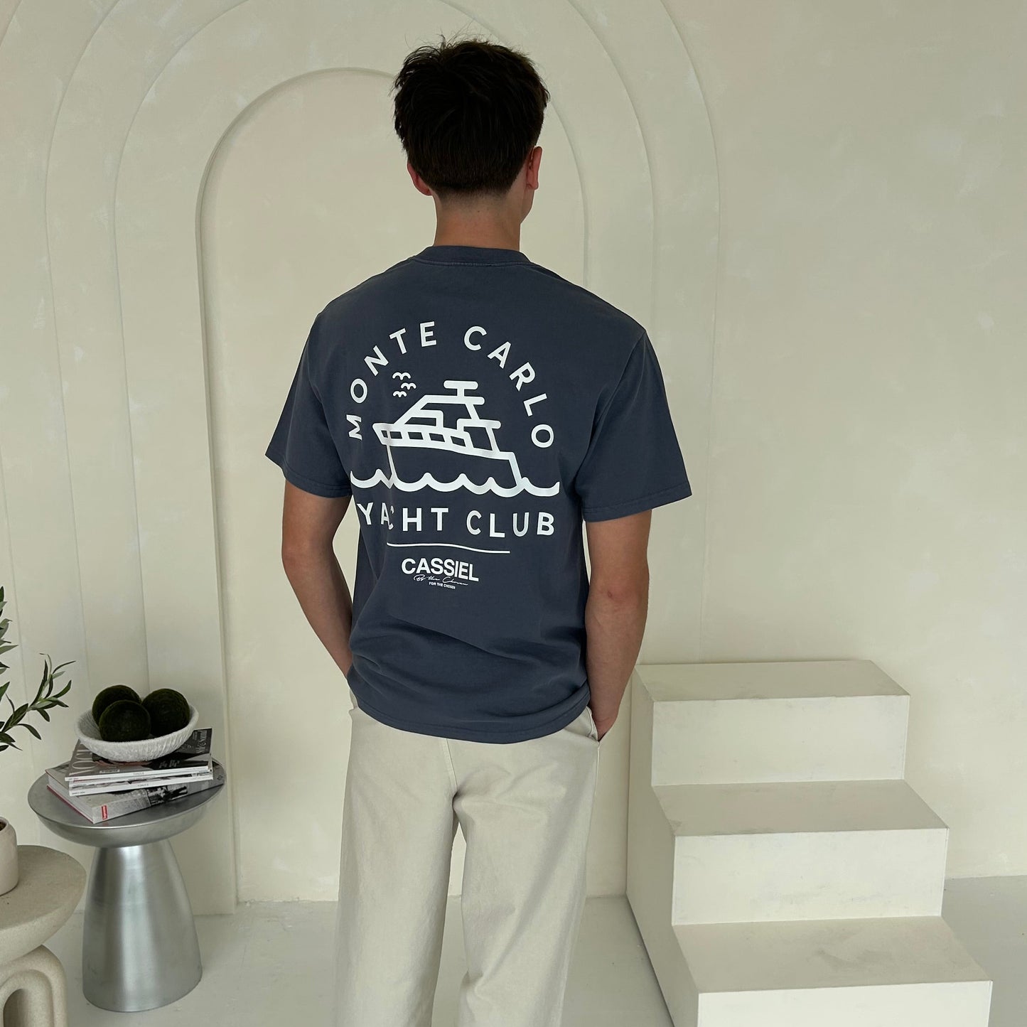 Cassiel Monte Carlo Faded Indigo Tee