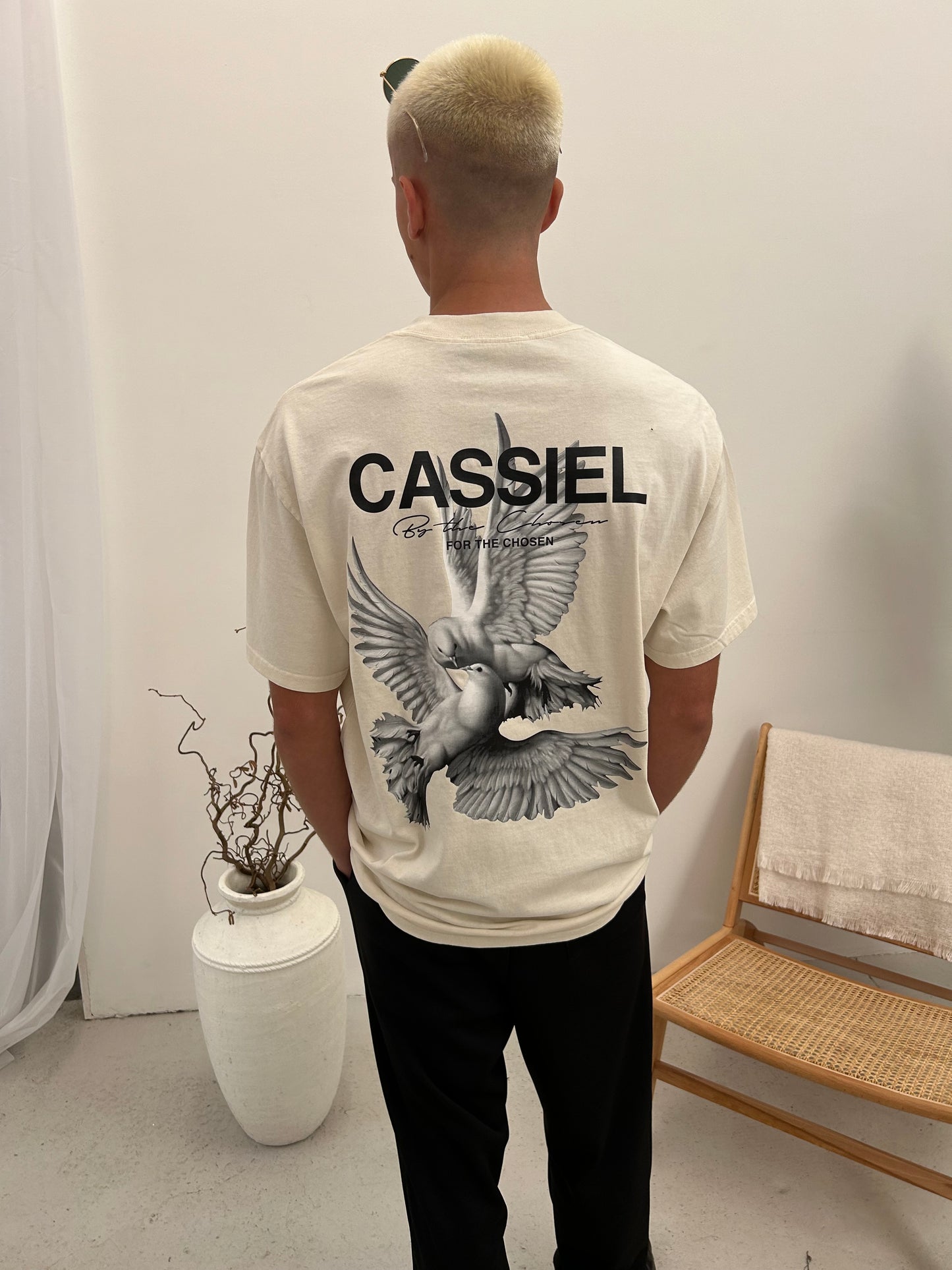 Cassiel Doves Ecru Tee