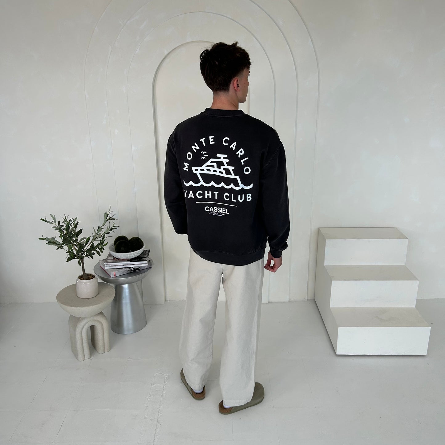 Cassiel Monte Carlo Faded Black Sweatshirt