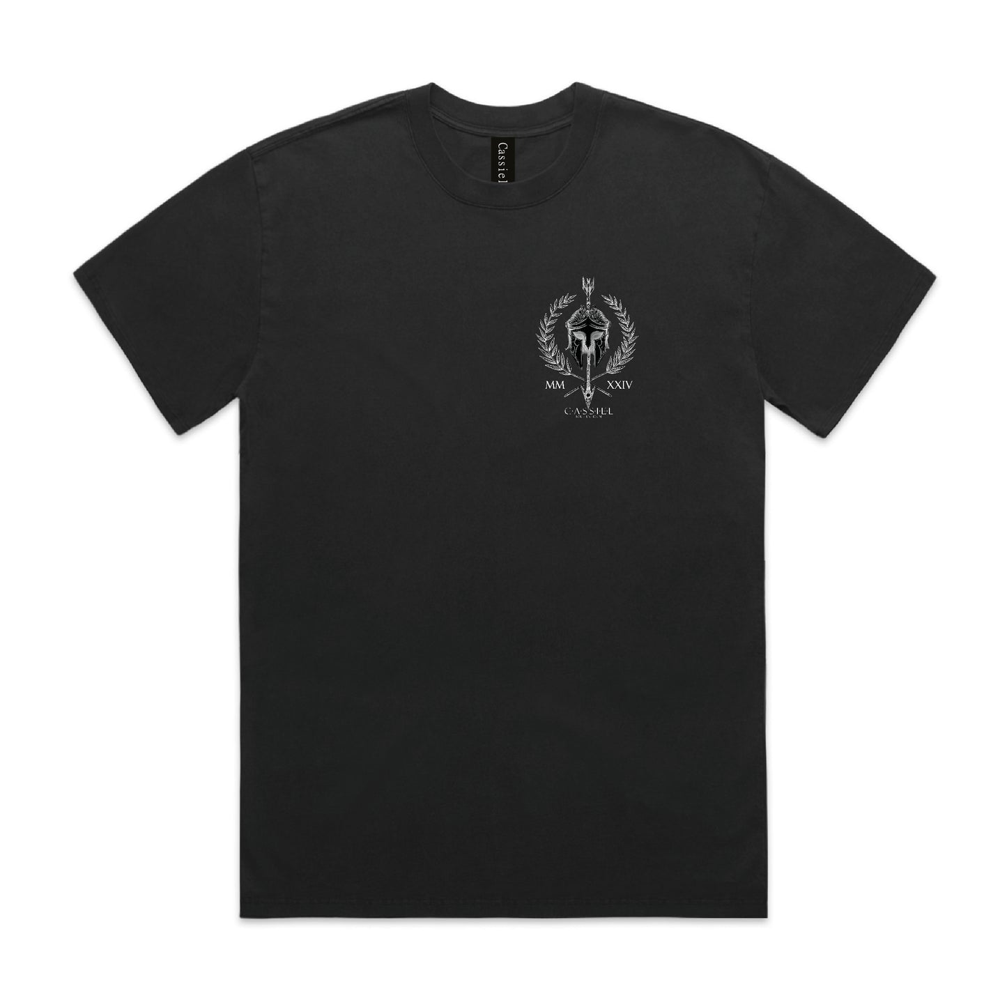 Cassiel Warrior Back Print Black Tee