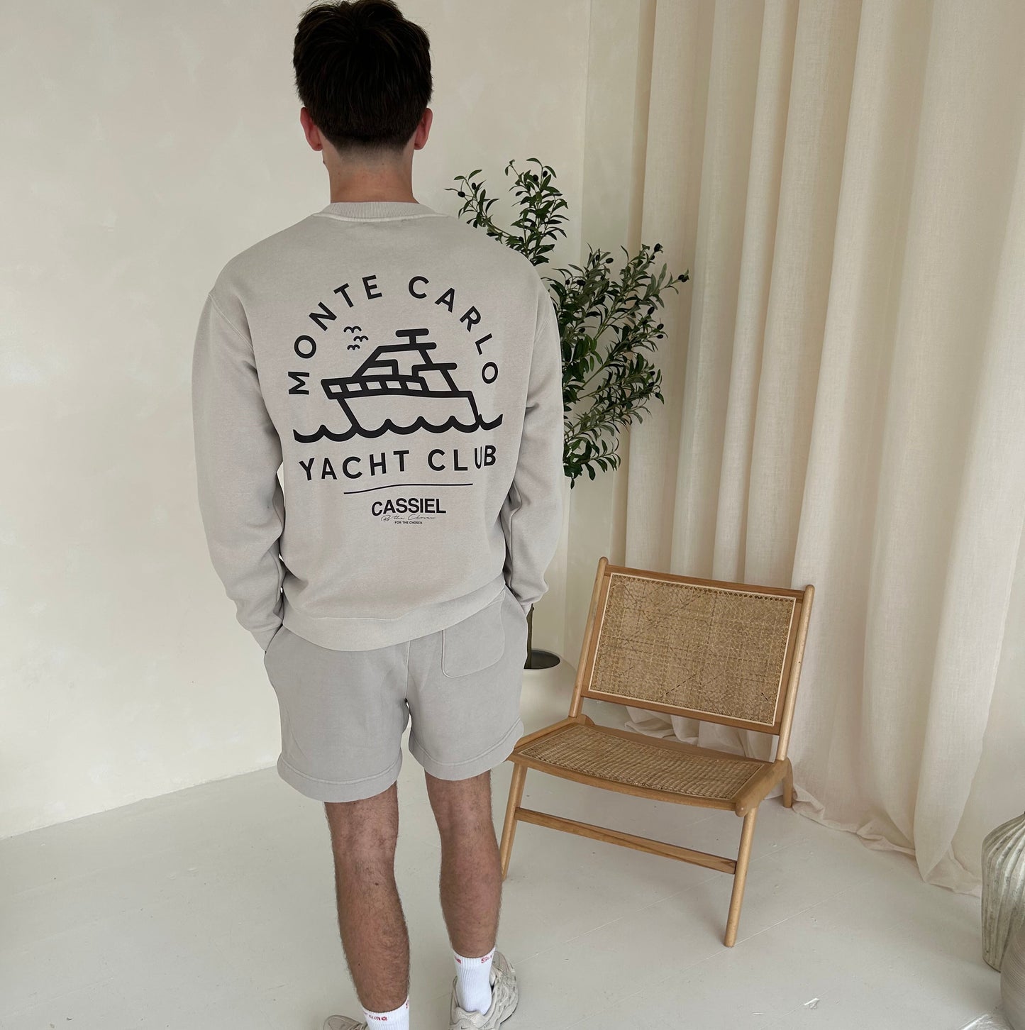 Cassiel Monte Carlo Faded Bone Sweatshirt