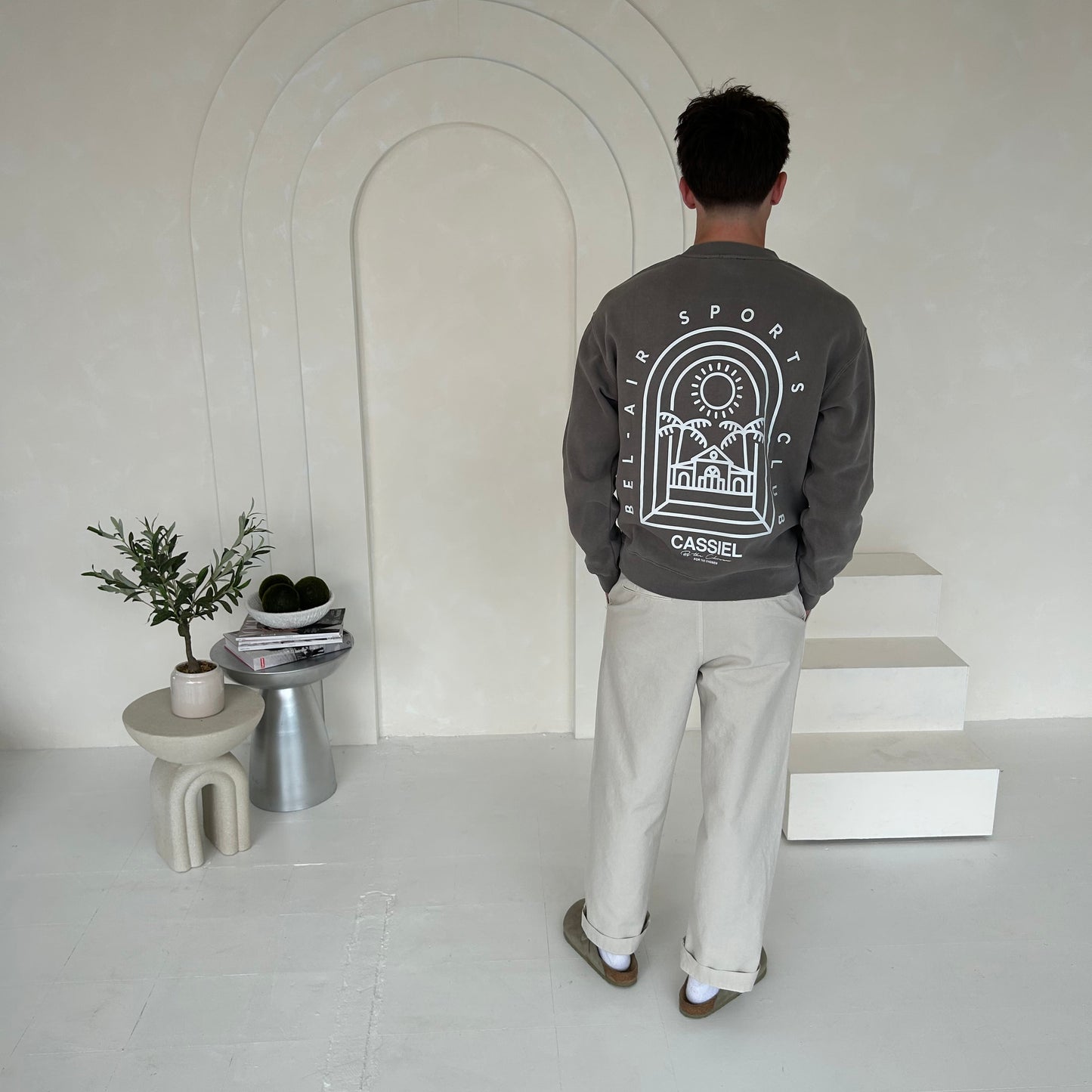 Cassiel Bel Air Faded Grey Sweatshirt