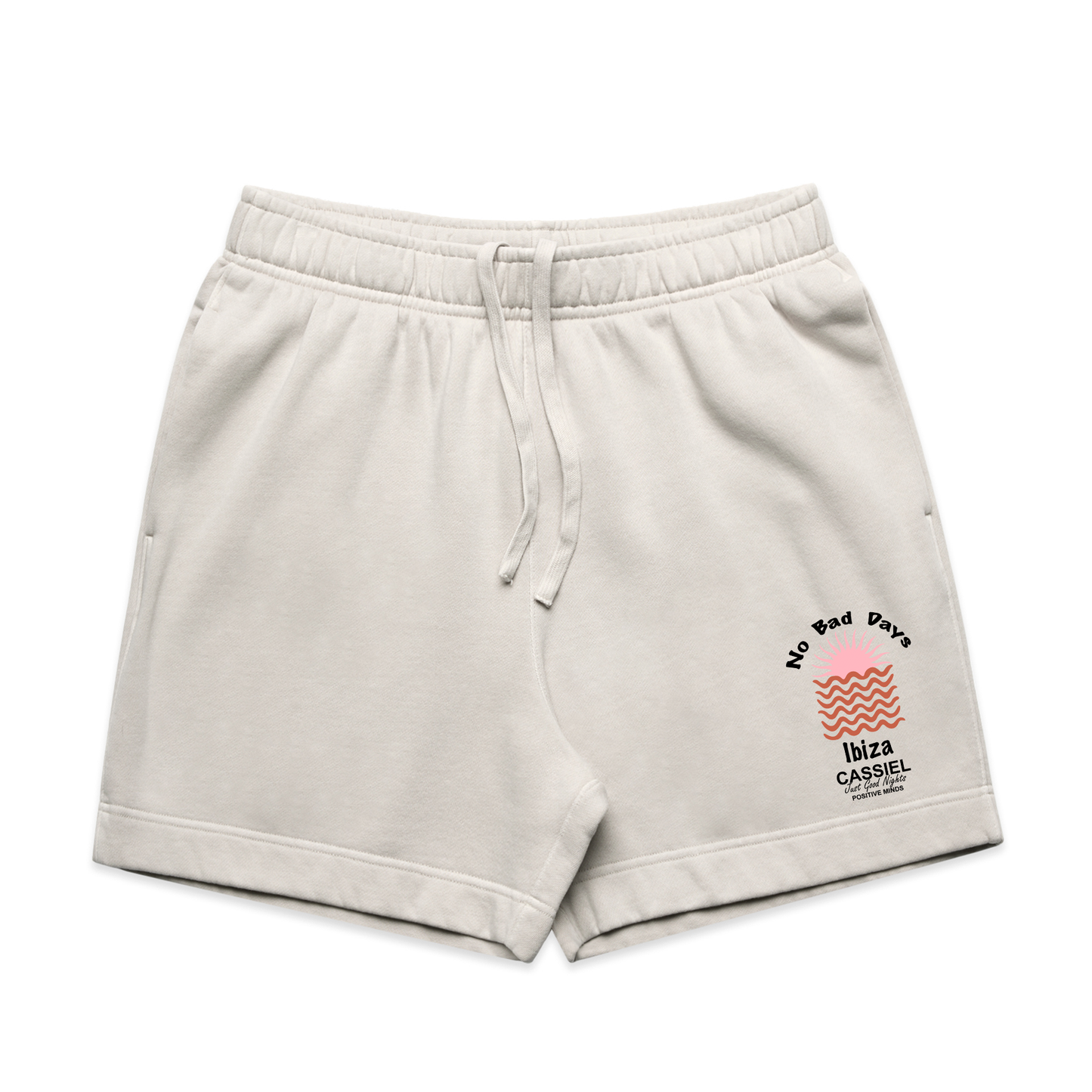 Cassiel Ibiza Faded Bone Sweat Short