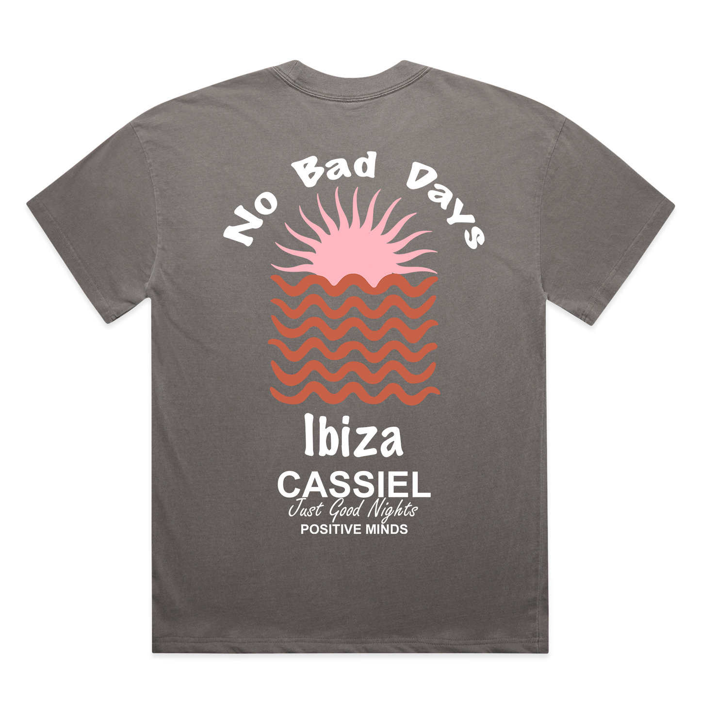 Cassiel Ibiza Faded Grey Tee