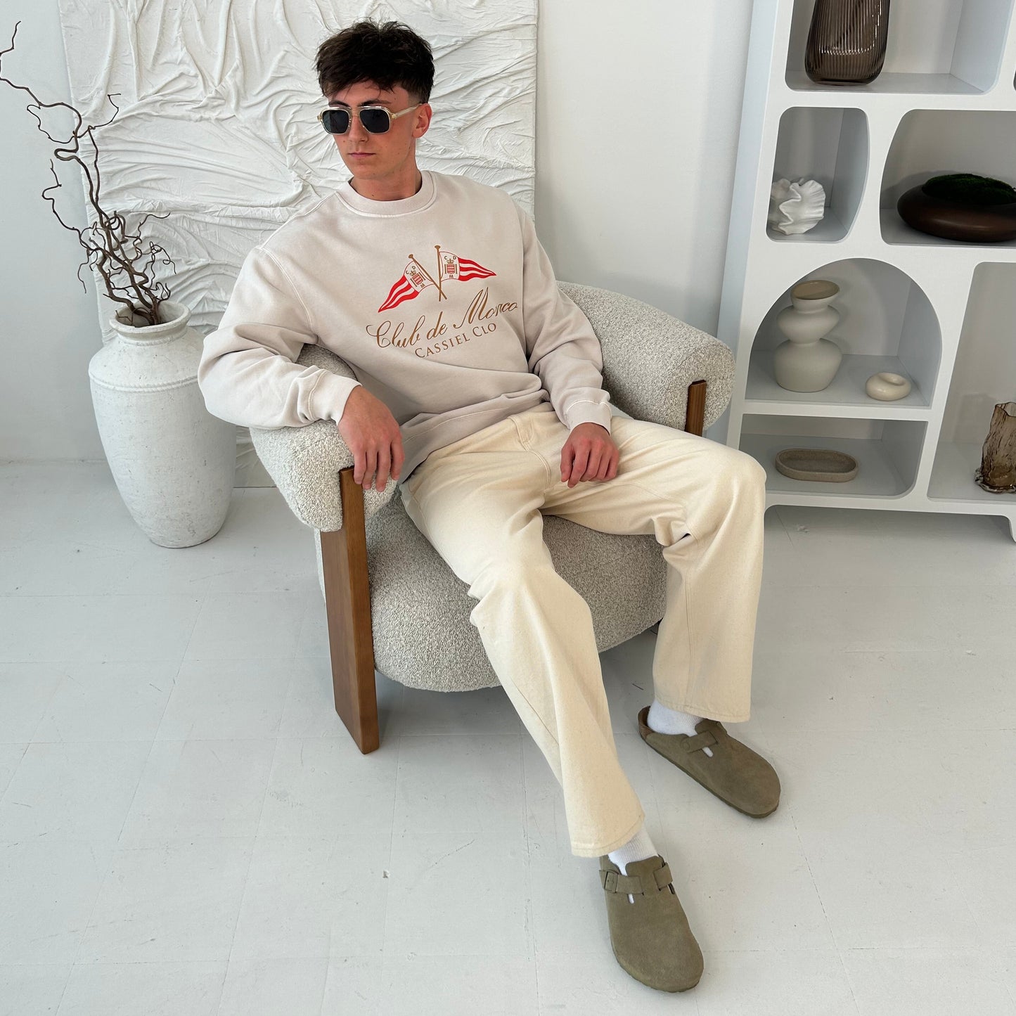 Cassiel Club De Monaco Bone Sweatshirt