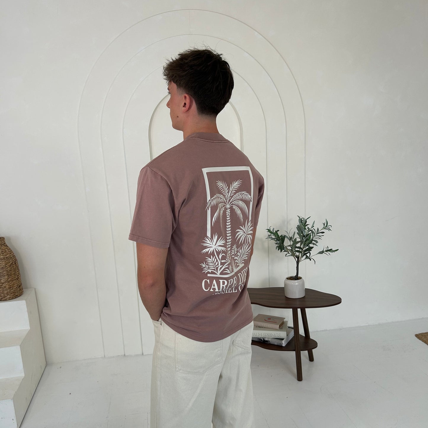 Cassiel Carpe Diem Faded Pink Tee